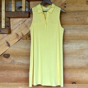 100% cotton yellow dress